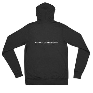Open image in slideshow, GET OUT OF THE ROOM UNISEX HOODIE
